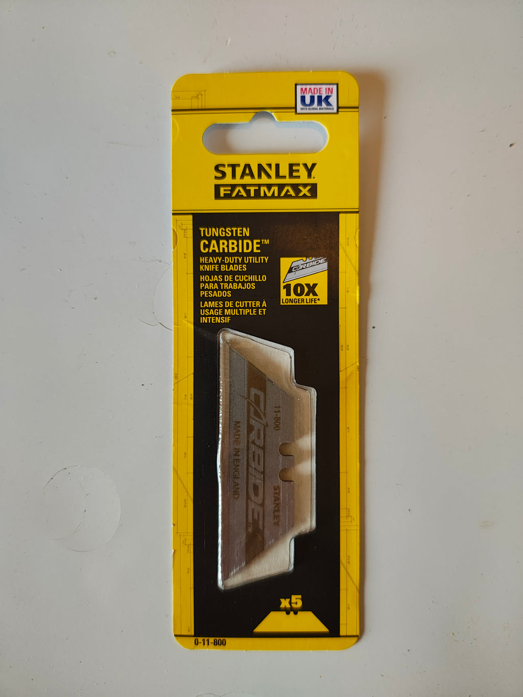 stanley fatmax lames de cutter x5