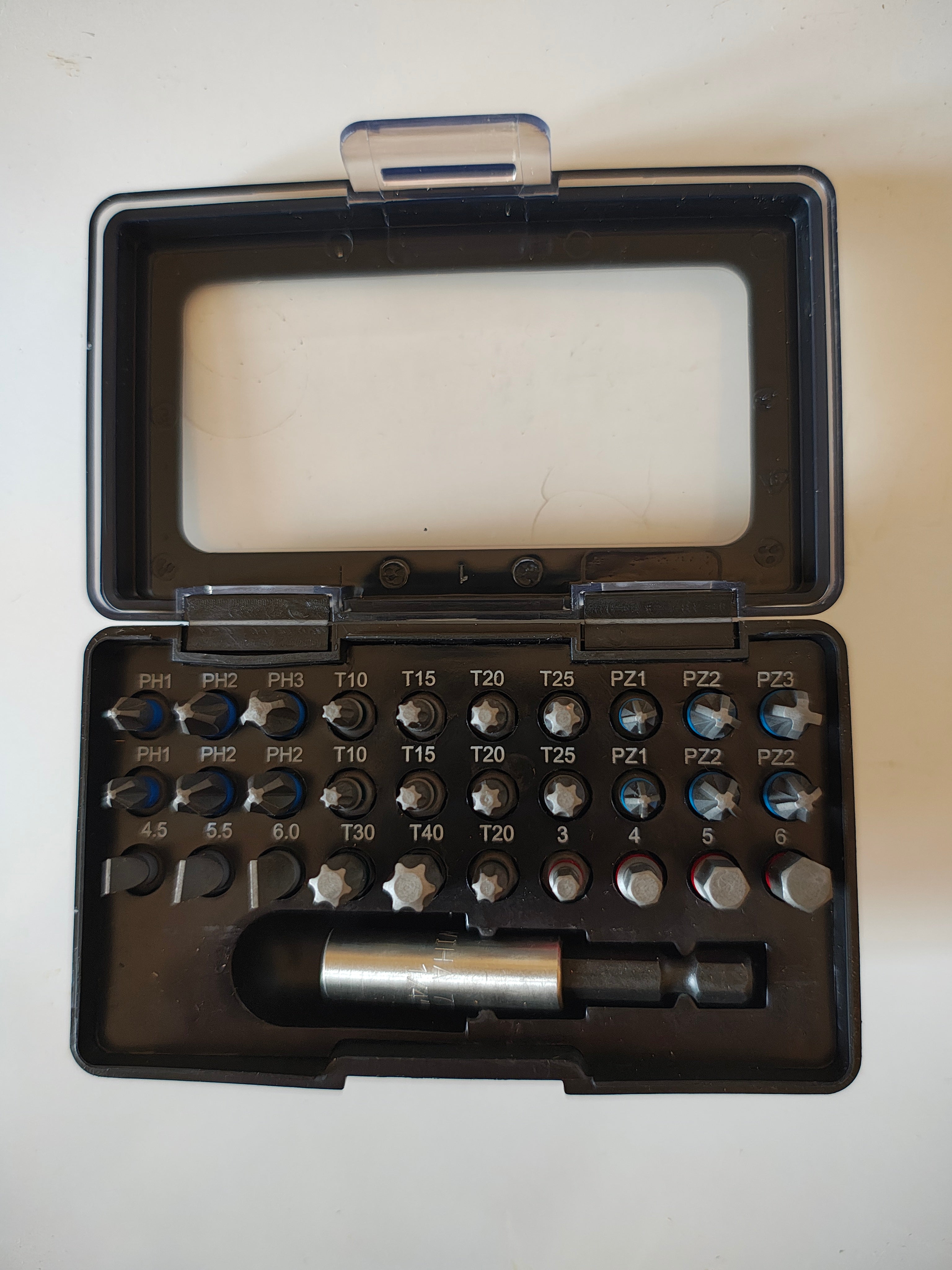 wiha jeu de 30 embouts avec porte-embouts magnétique
