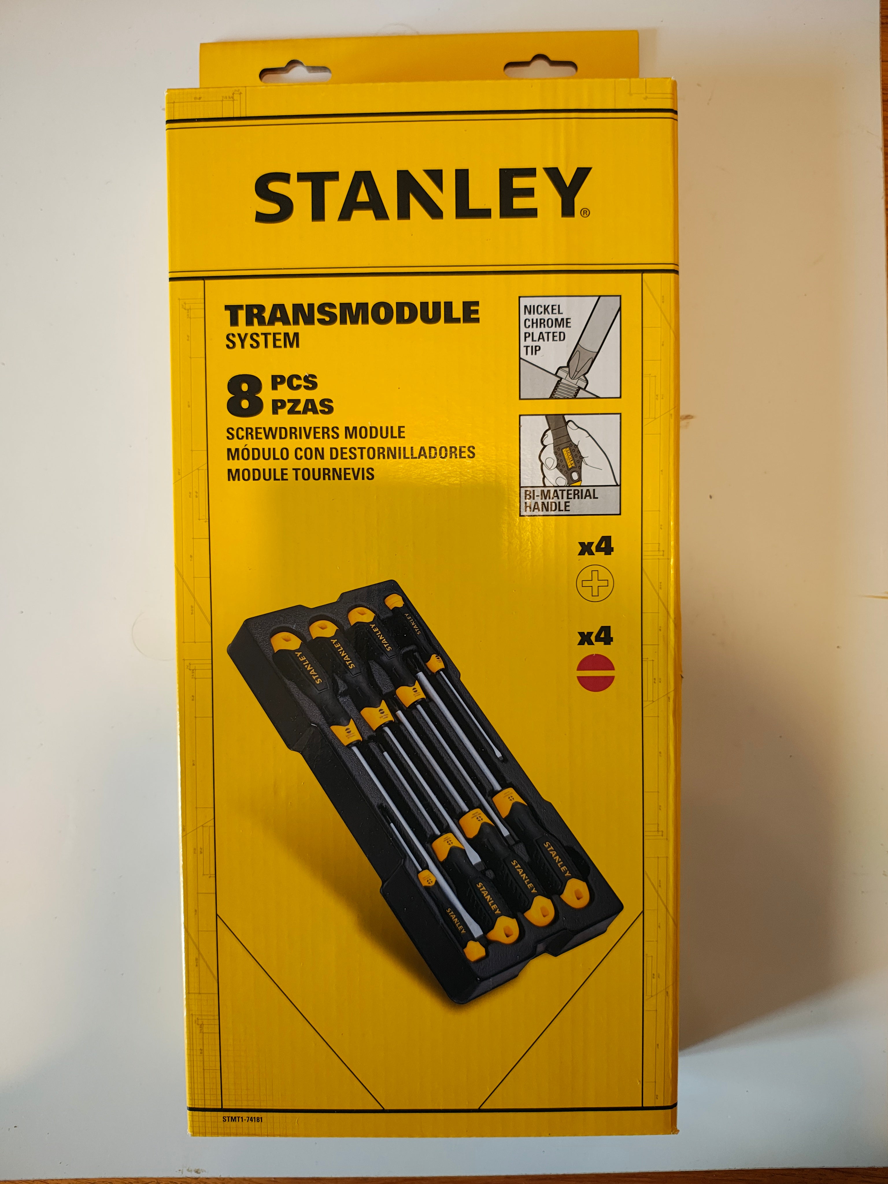 stanley module tournevis 8 pièces