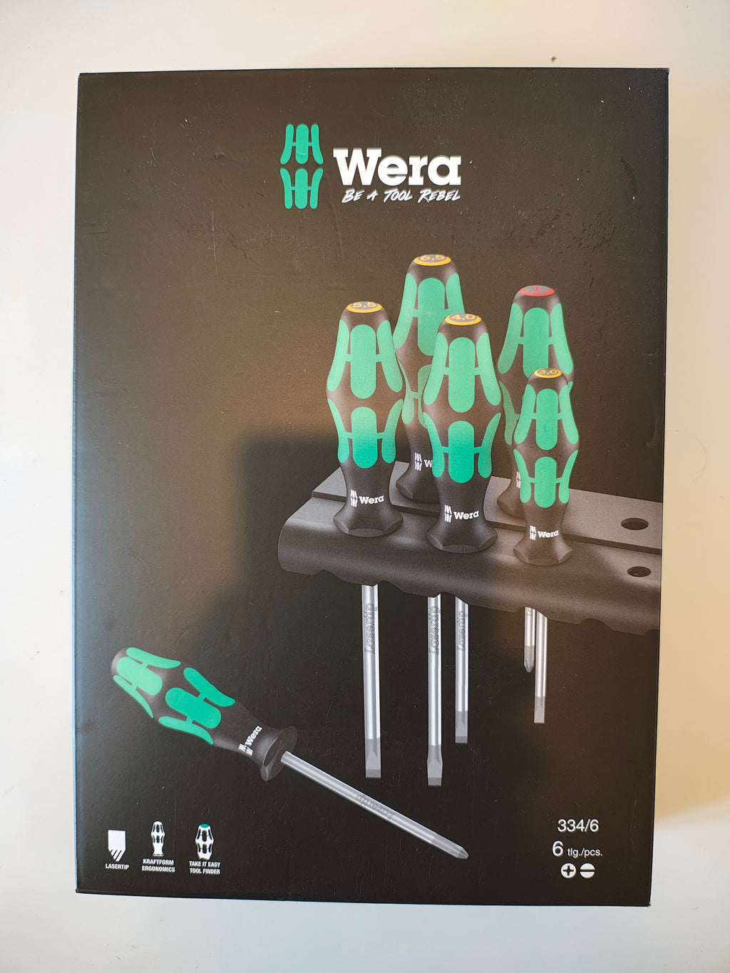 WERA lot de 6 tournevis avec support