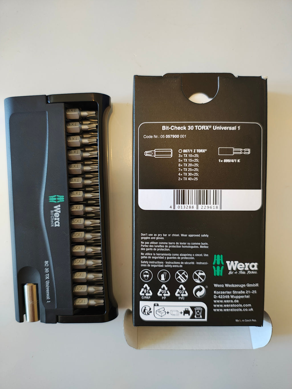 WERA Set De 29 Embouts Torx Et Un Adaptateur Mandrin