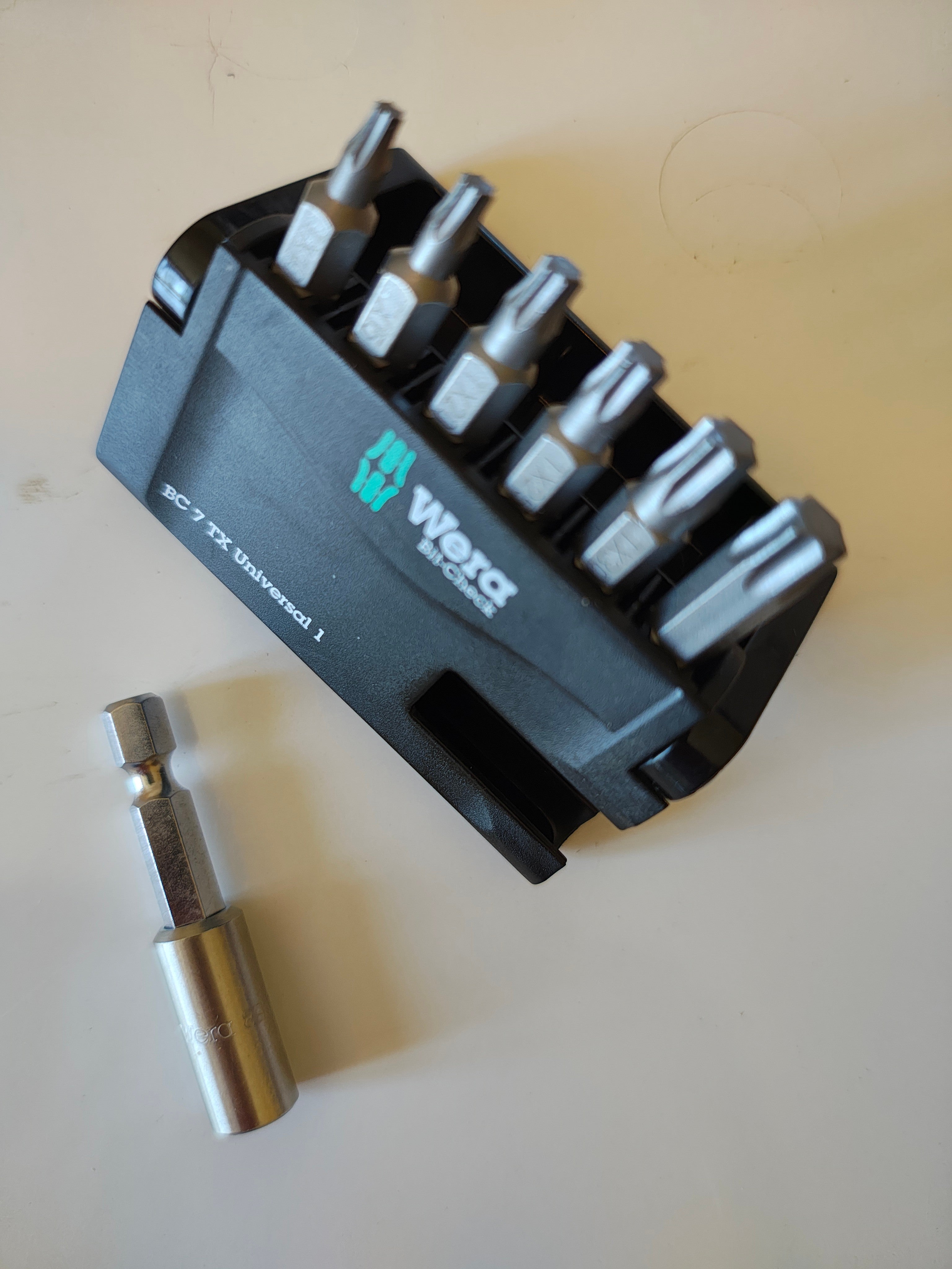Set De 6 embouts WERA Torx Avec Adaptateur Mandrin