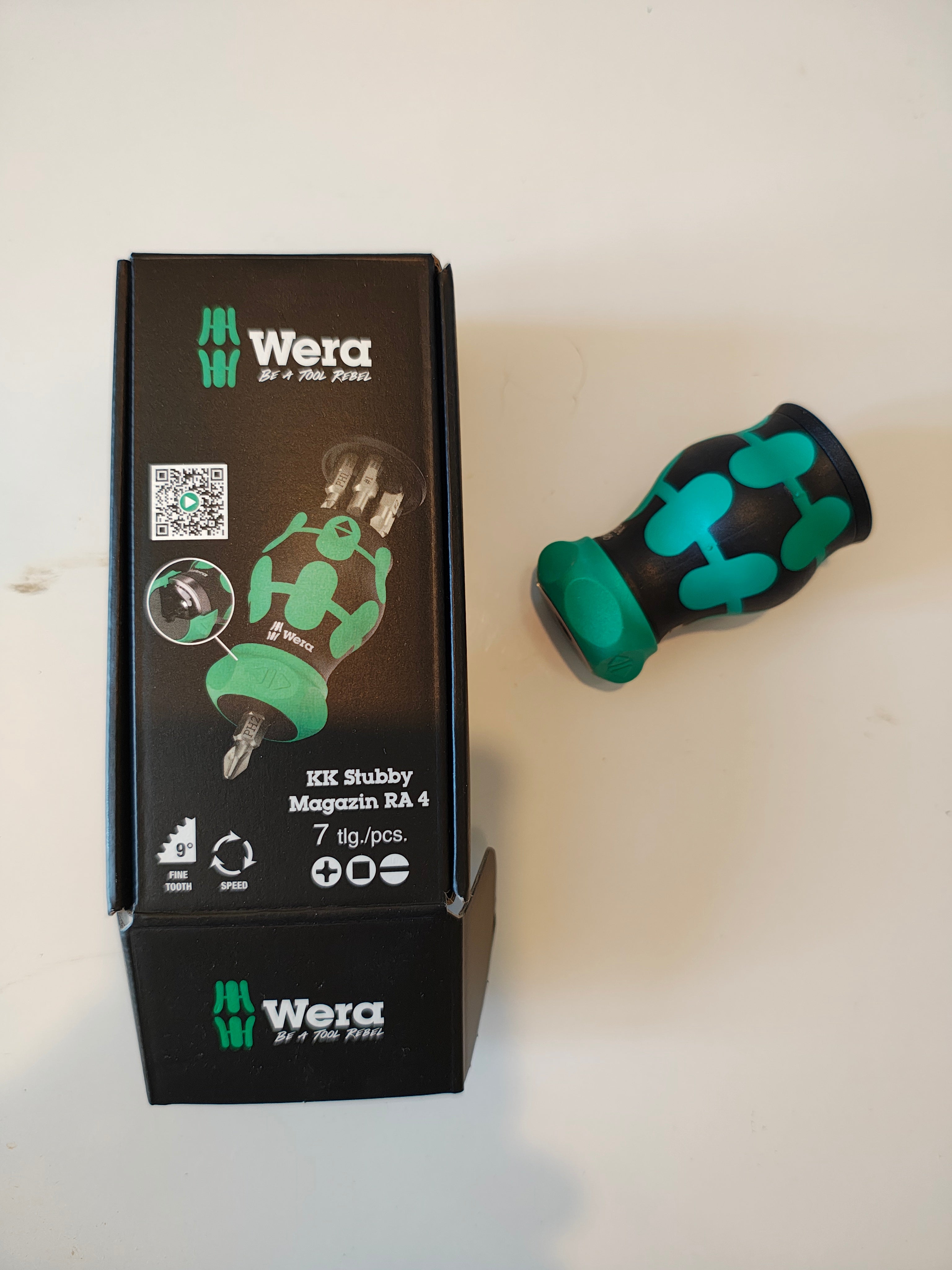 WERA Kk Stubby Poignée Tournevis Avec 6 Embouts