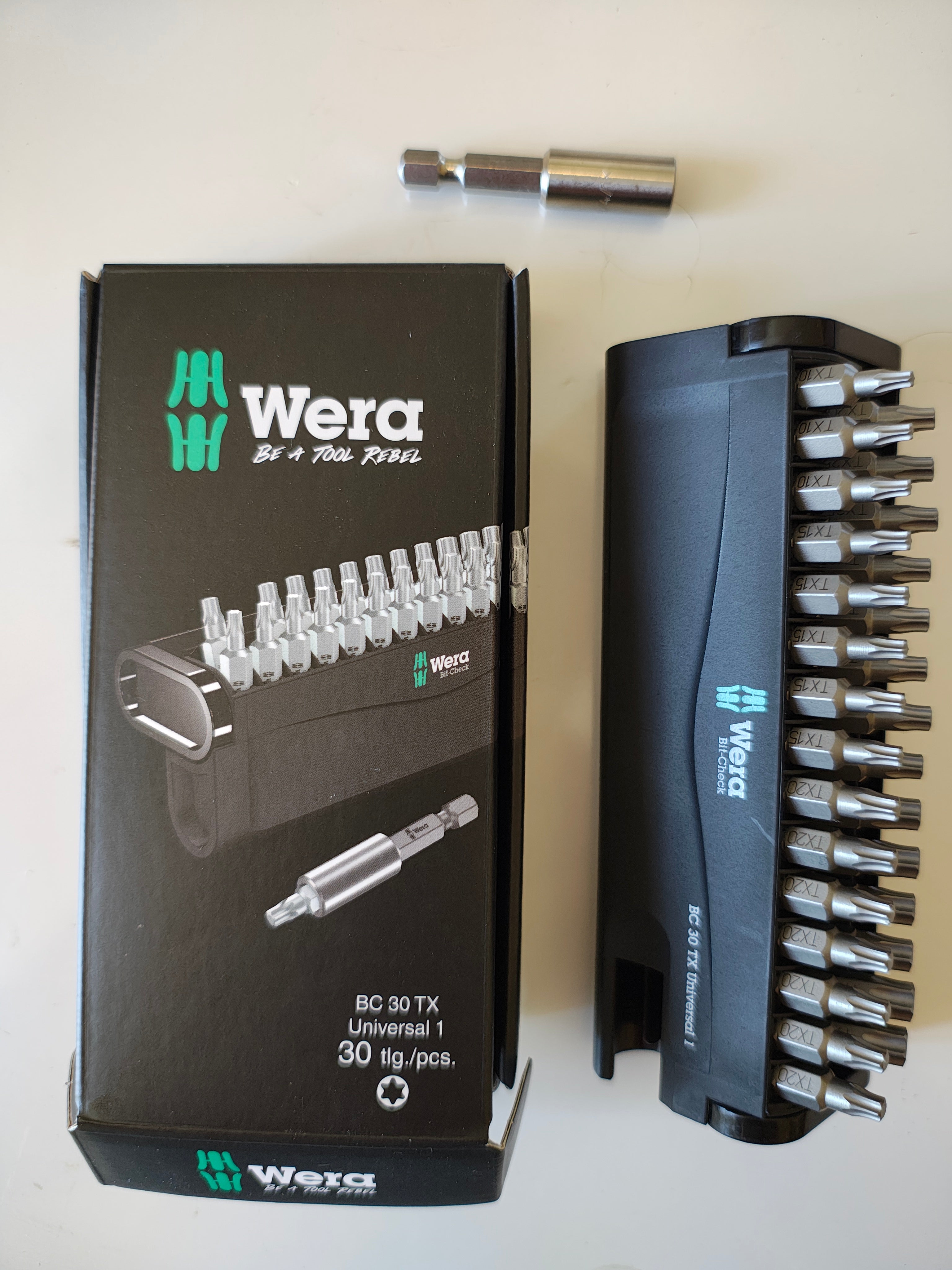 WERA Set De 29 Embouts Torx Et Un Adaptateur Mandrin